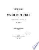 Societe De Physique Et D Histoire Naturelle De Geneve